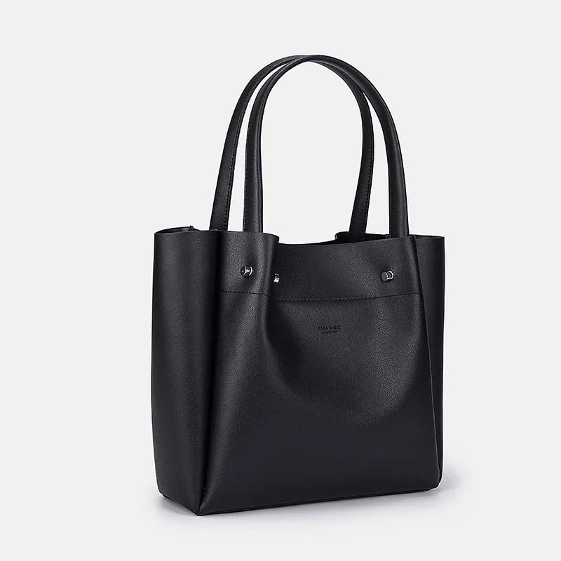 Women's Preppy Style Large Capacity Tote Bag