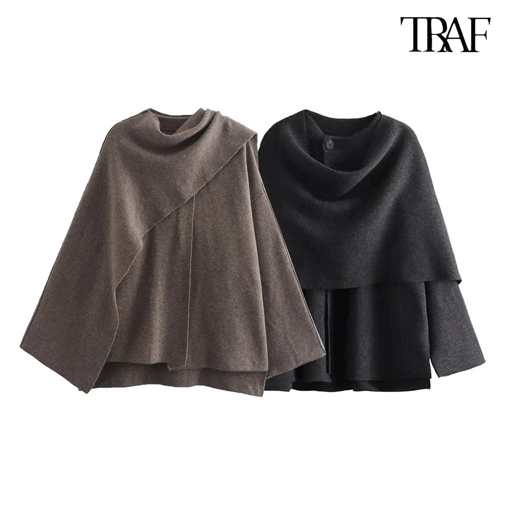 Women's Fashion Fall Winter Chic Scarf Jacket