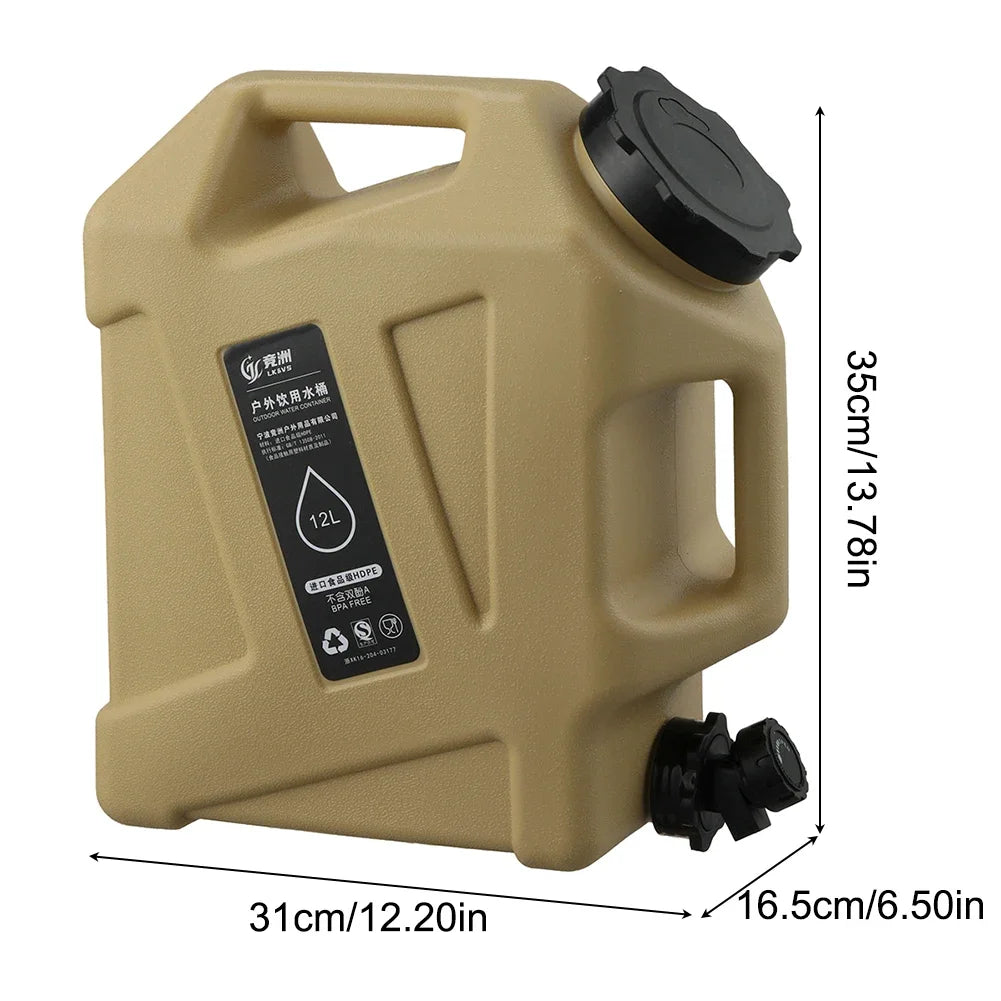 Portable 12L Camping Water Container