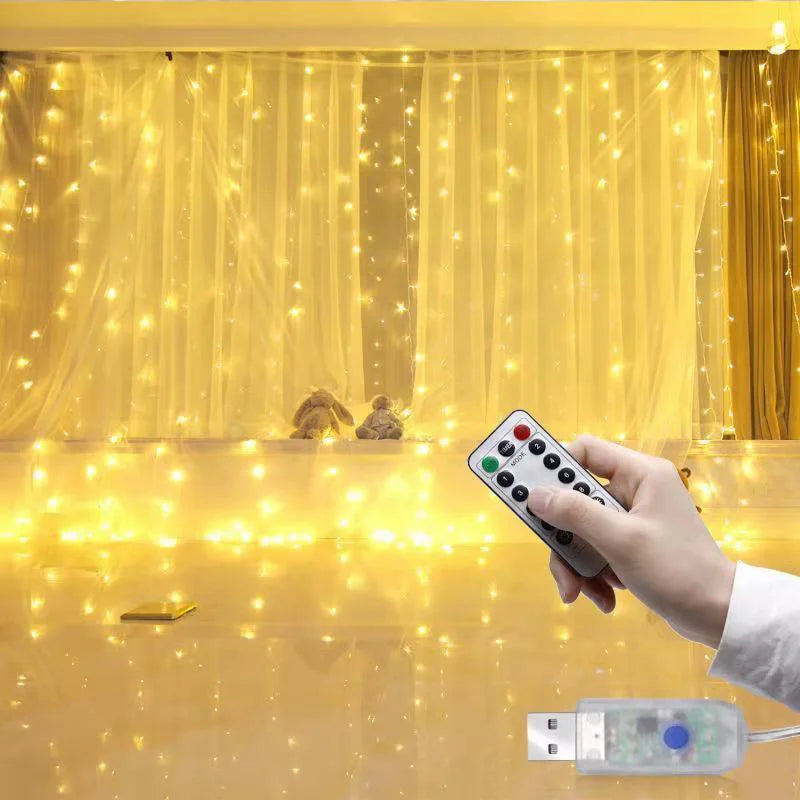 LED Curtain Fairy String Lights