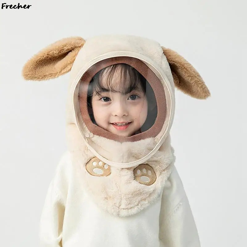Windproof Face Cover Hat for Children