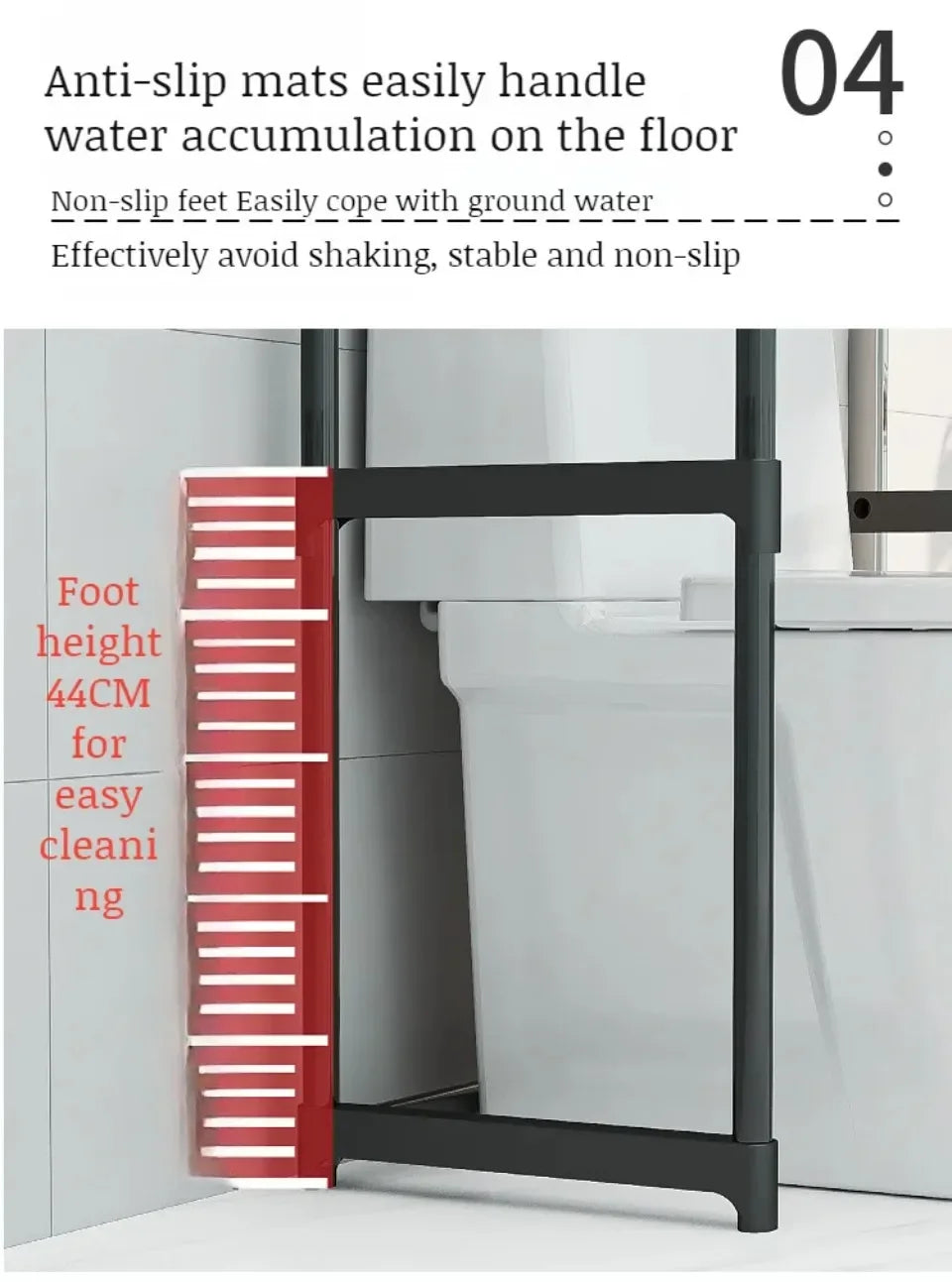 Over-The-Toilet Multilayer Perforation Storage Rack