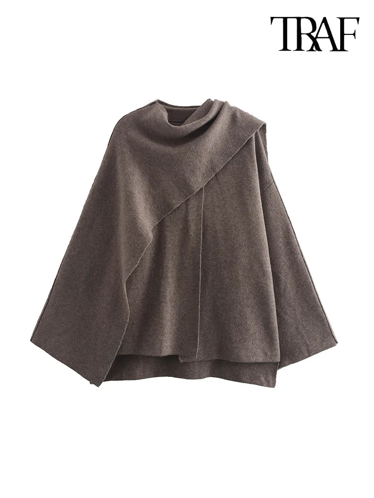 Women's Fashion Fall Winter Chic Scarf Jacket