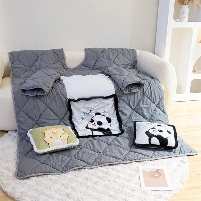 Wearable Fleece Blanket Hoodie