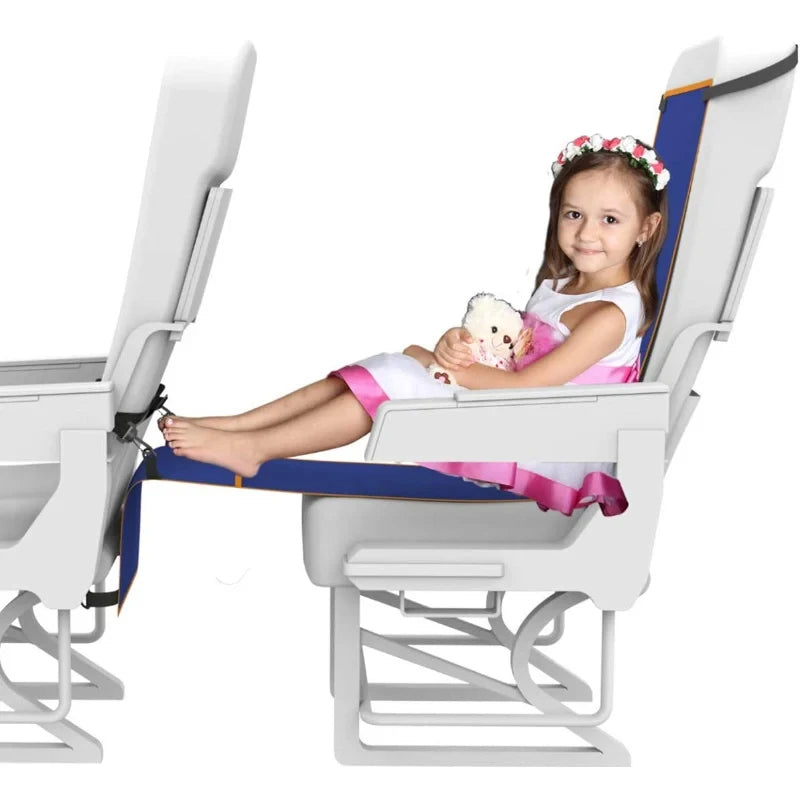 Portable Foot Hanger Hammock for Airplane, Train, Bus & Car
