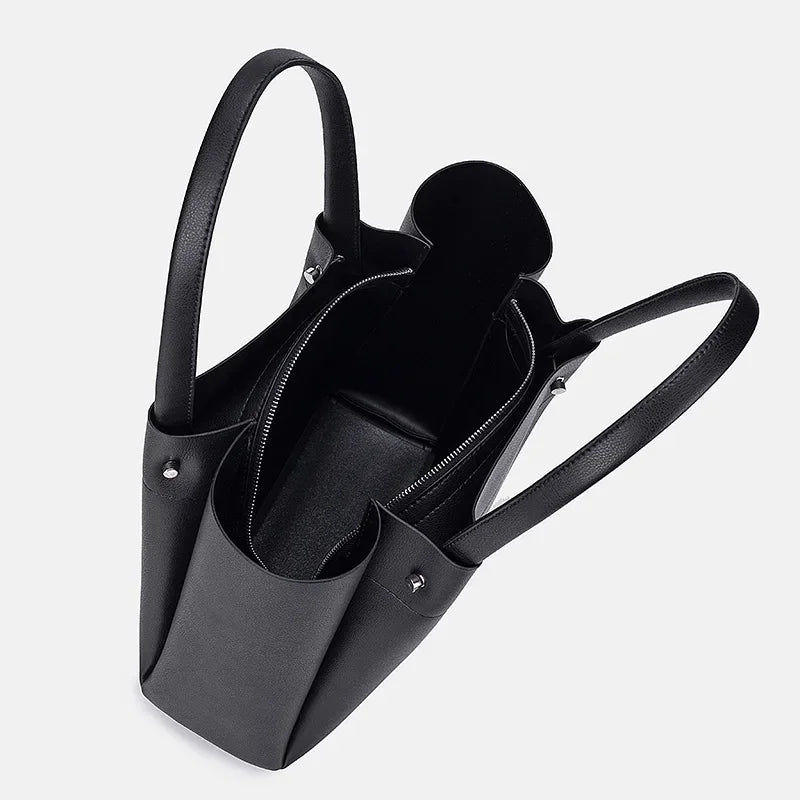 Women's Preppy Style Large Capacity Tote Bag