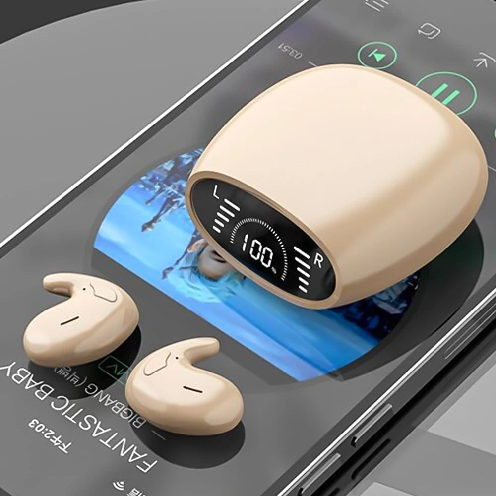 SK Ultra-Thin Sleep Headphones Bluetooth 5.3 Waterproof Earbuds