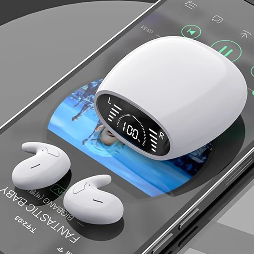 SK Ultra-Thin Sleep Headphones Bluetooth 5.3 Waterproof Earbuds