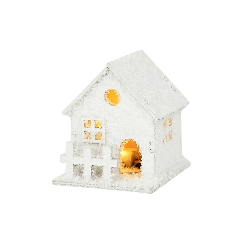 Christmas LED Light Wooden House