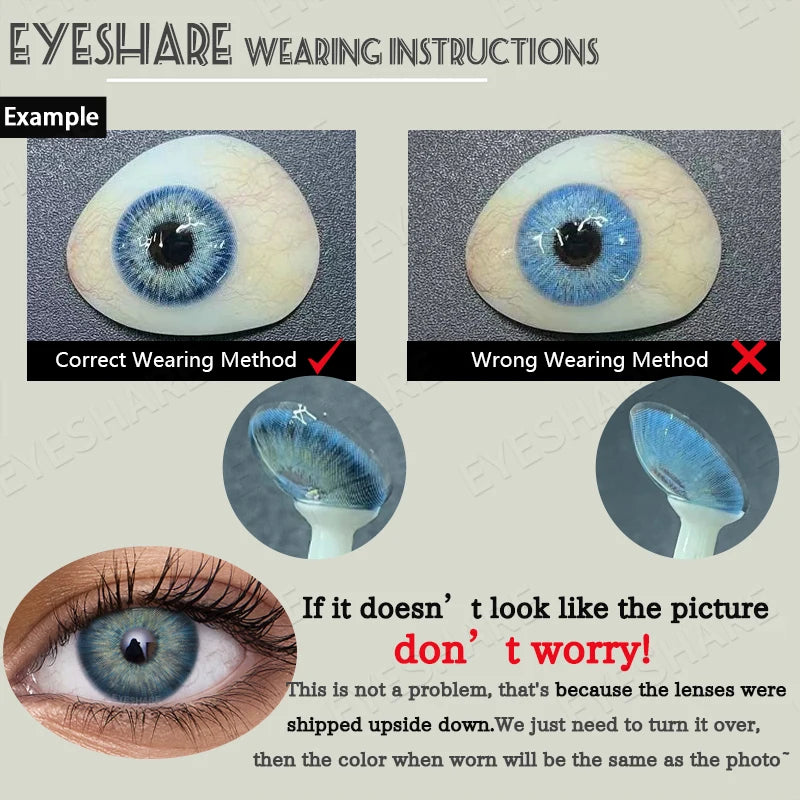 Halloween Eyeshare 2pcs Cosplay Colored Contact Lenses