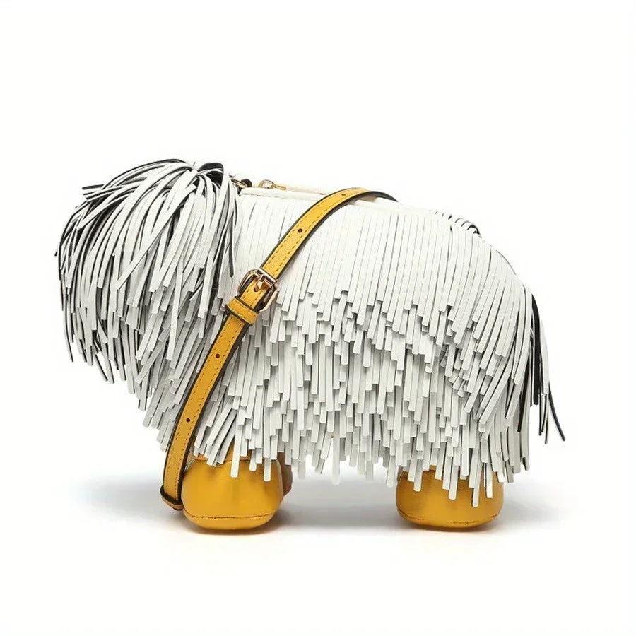 Luxury PU Leather Dog-Shaped Crossbody Wallet