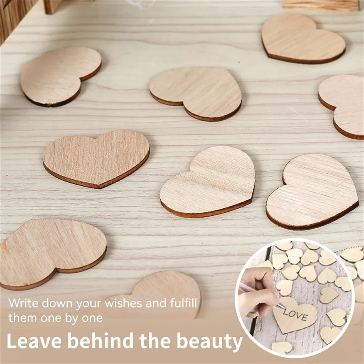 Personalized Wood Guest Book Alternative Wedding & Bridal Shower Table Decor