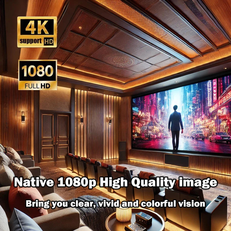 New 4K Android Projector Portable Home Theater
