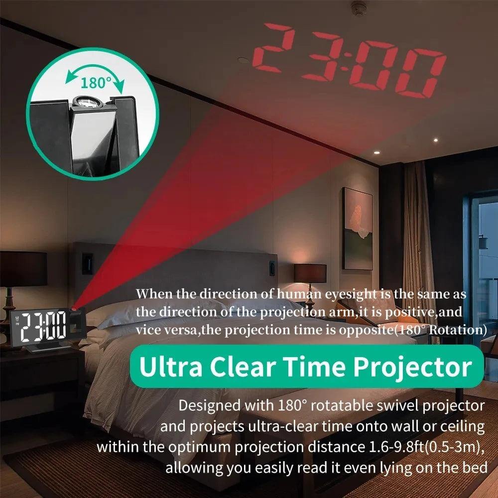 Projection Alarm Clock 180° ⏰ - OzgoodsProjection Alarm Clock 180° ⏰OzgoodsOzgoodsBlack Alarm ClockBlack Alarm ClockS8abe0a783ccd4b2684b855bdb907c650G - Ozgoods