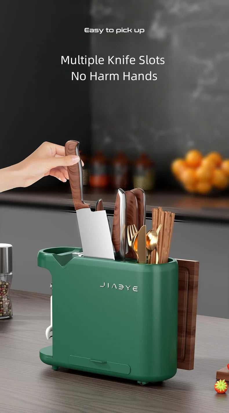 Multifunction Knife Holder Cutting Board Stand and Kitchen Utensil Organizer