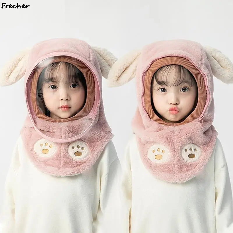 Windproof Face Cover Hat for Children