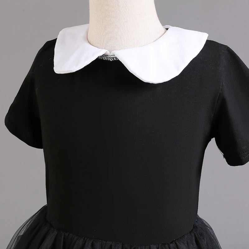 Hallowen Special, Wednesday Addams Costume for Girls