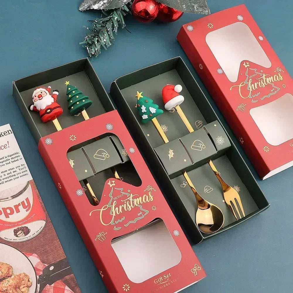 Christmas Stainless Steel Cutlery Set