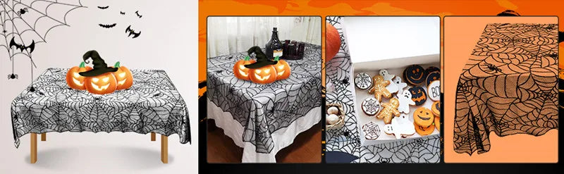 Halloween Decorations Tablecloth Runner