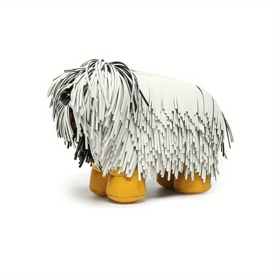 Luxury PU Leather Dog-Shaped Crossbody Wallet