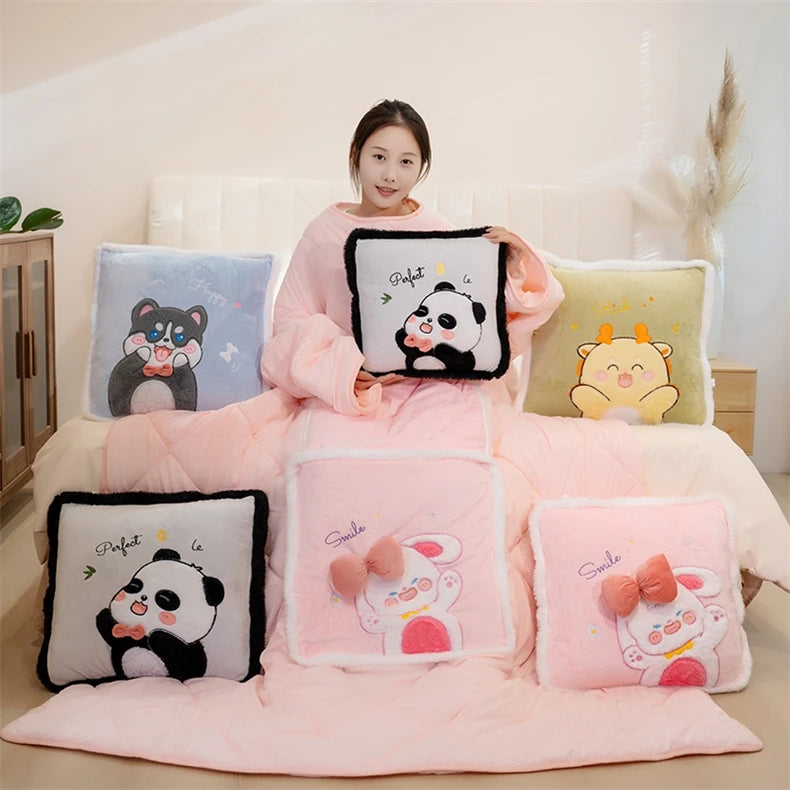 Wearable Fleece Blanket Hoodie