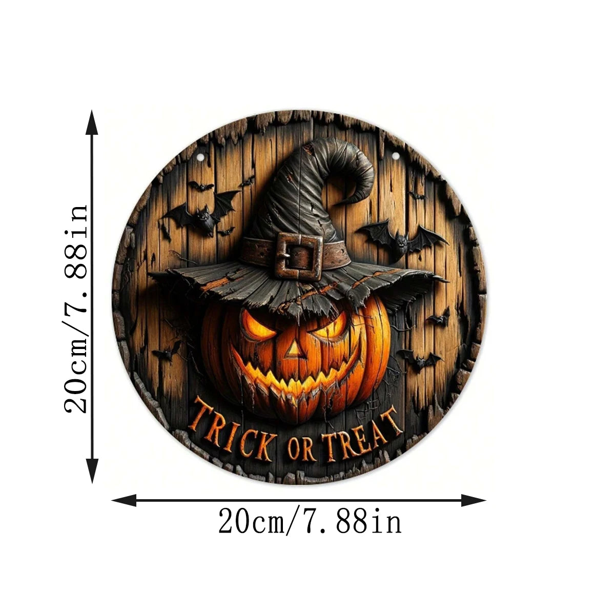 Halloween Wooden Wreath Logo