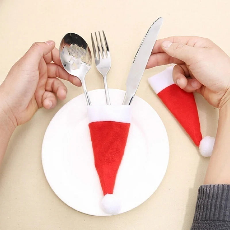 Merry Christmas Cutlery Bag Holder