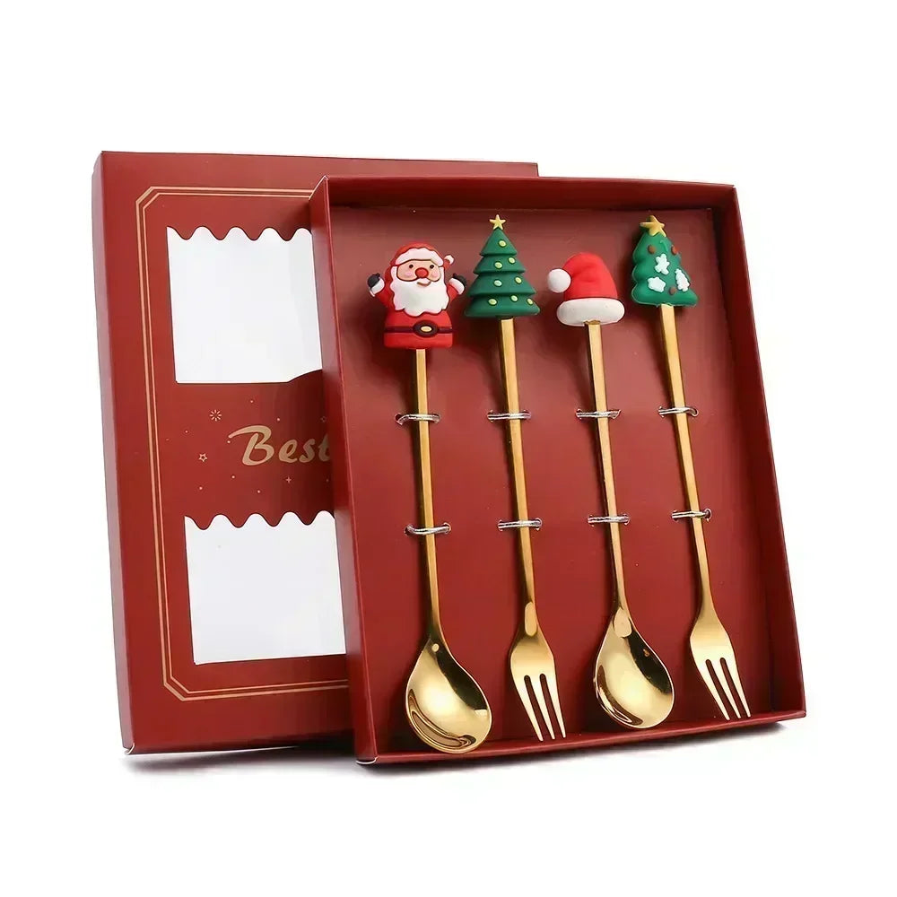 Christmas Stainless Steel Cutlery Set