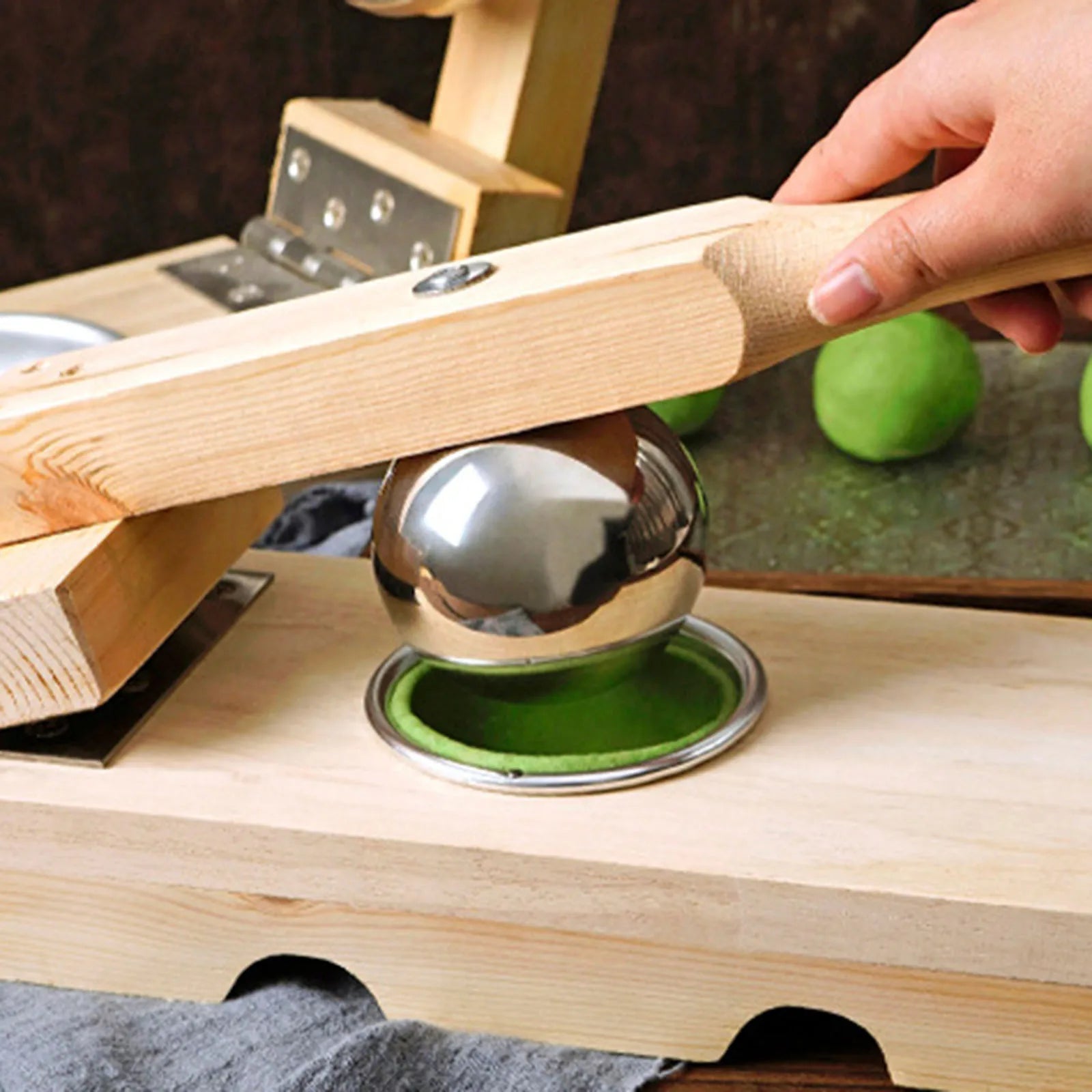Wooden Mochi Skin Maker