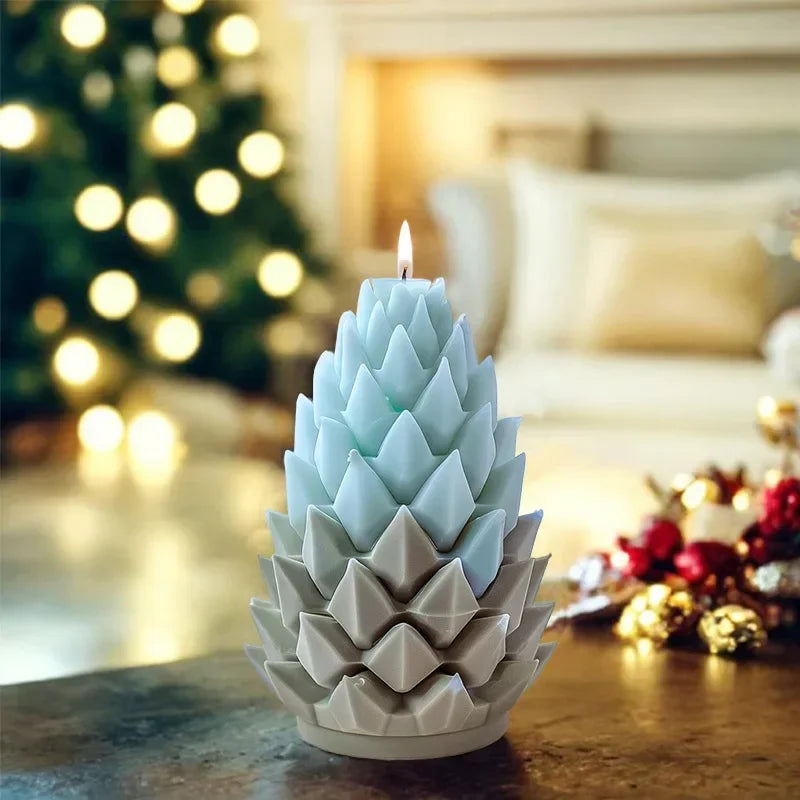 3D Christmas Tree & Elk Silicone Candle Mold