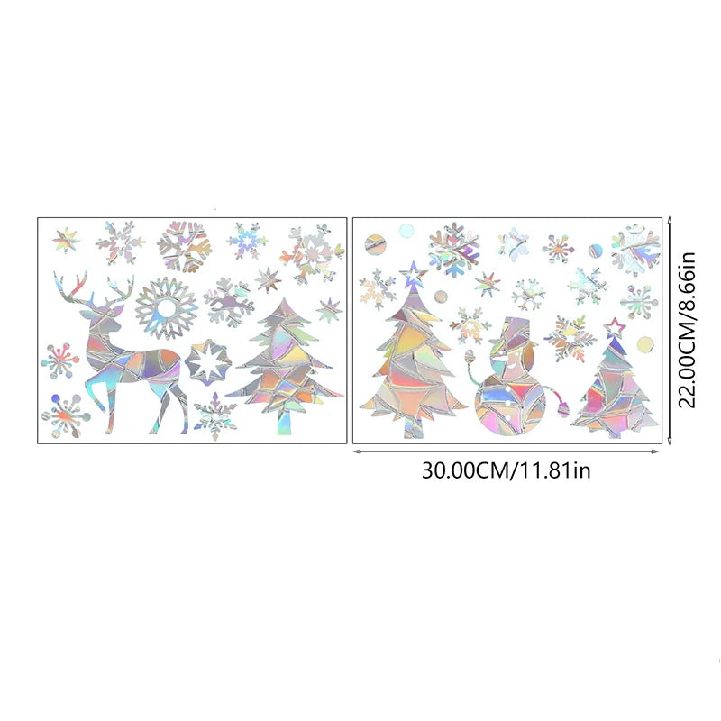 Suncatcher Christmas Snowflake Window Stickers