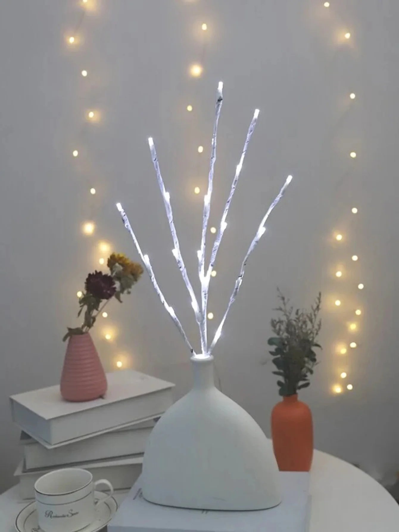 White Birch LED Light - Battery Operated Christmas Decor