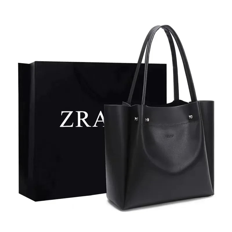 Women's Preppy Style Large Capacity Tote Bag