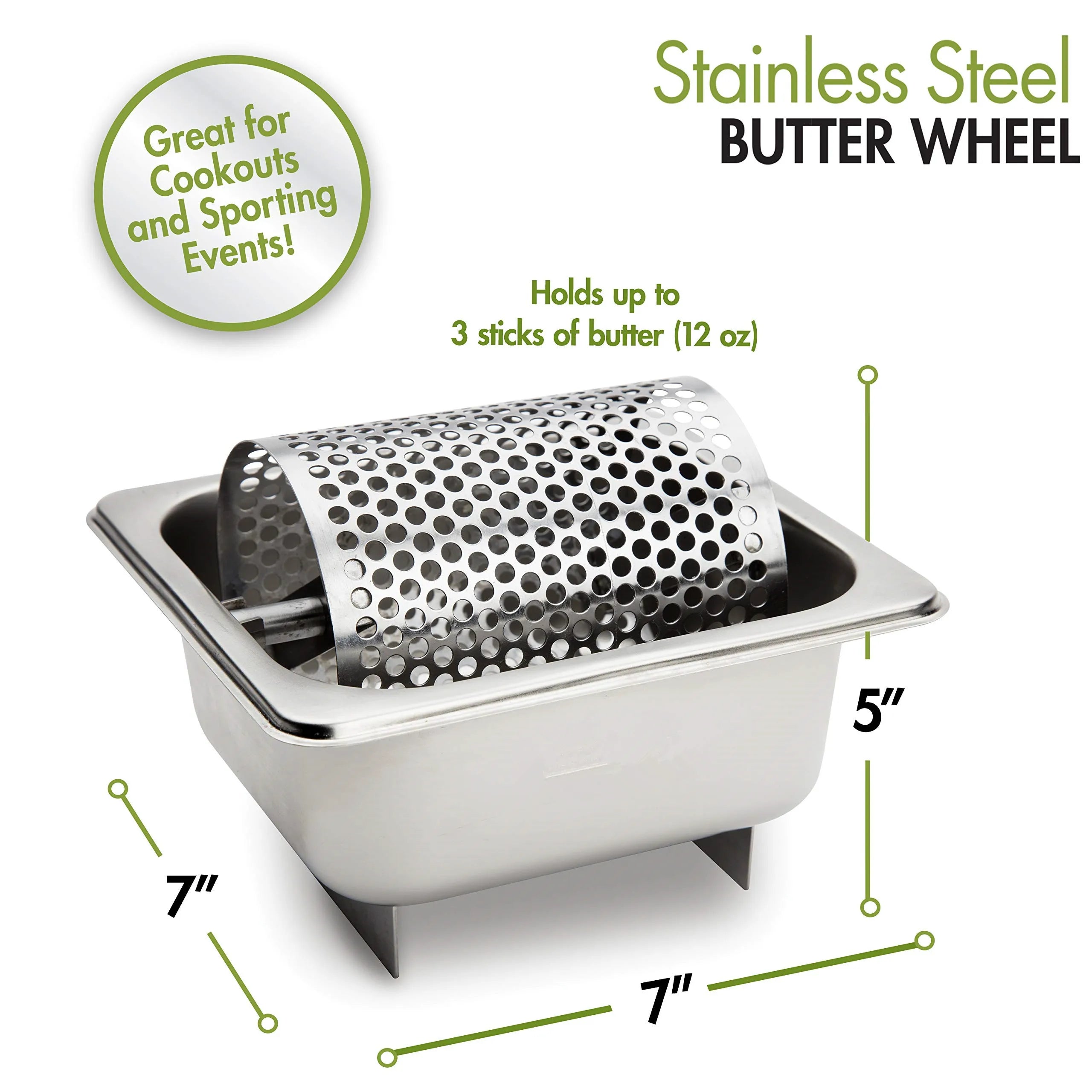 Stainless Steel Butter Wheel Dispenser