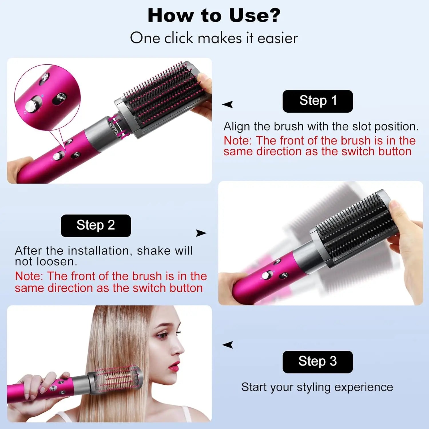 Soft Smoothing Brush Attachment for Dyson Airwrap