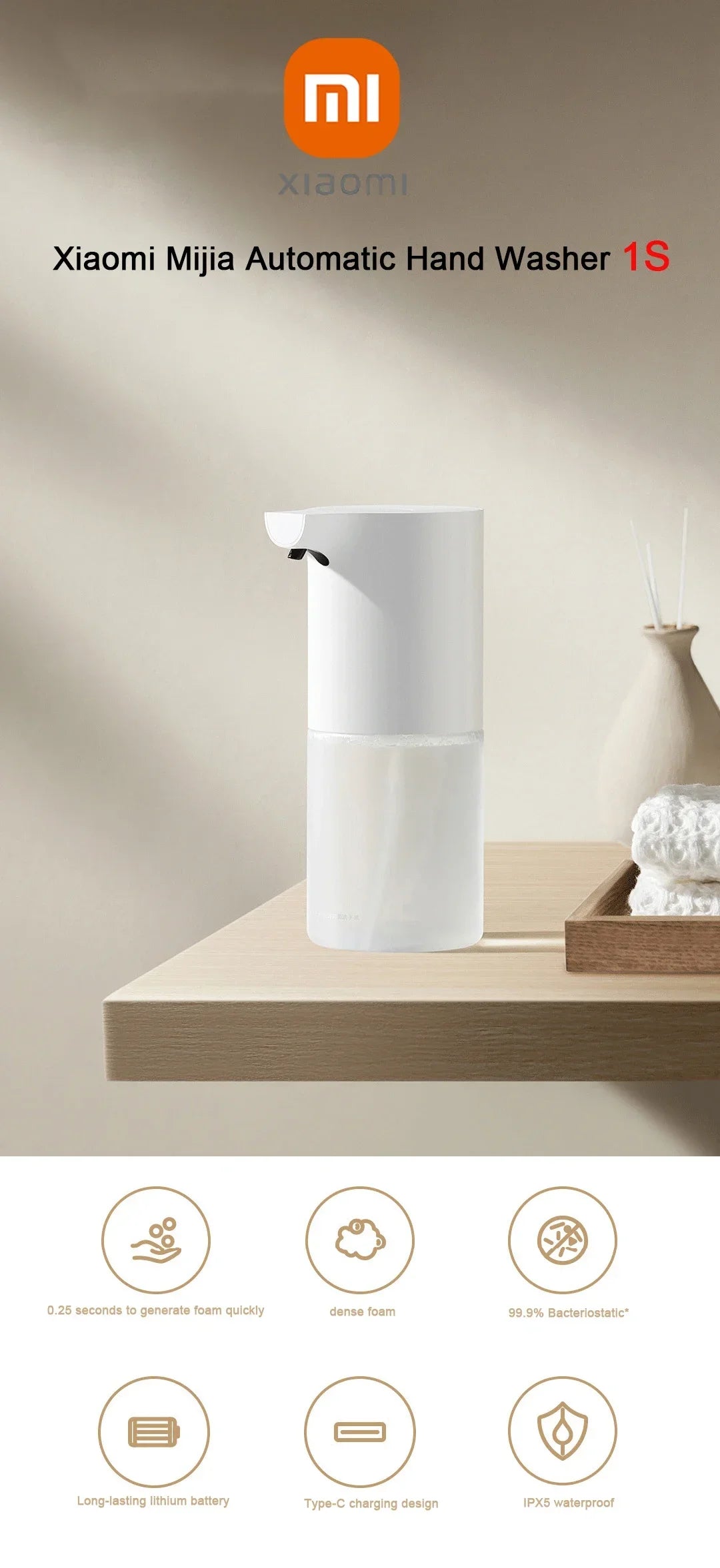 USB Rechargeable Soap Foam Dispenser