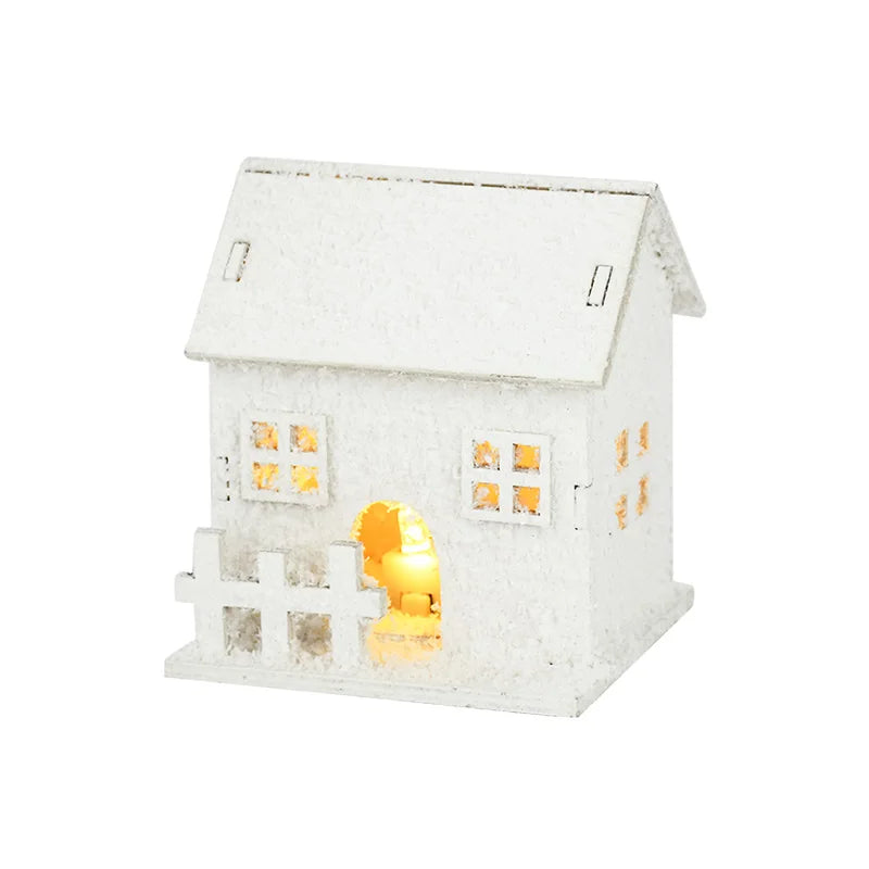 Christmas LED Light Wooden House