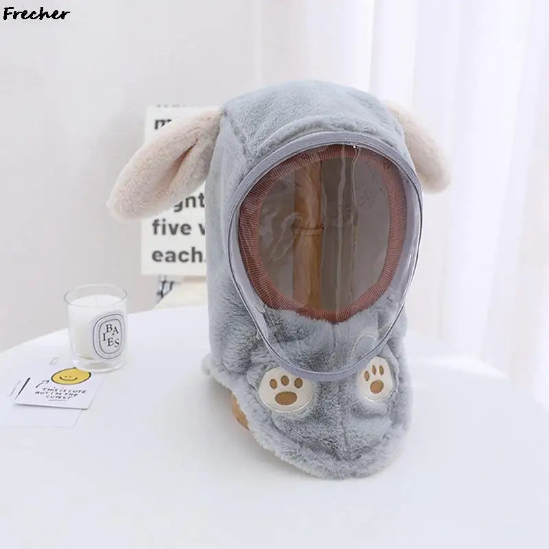 Windproof Face Cover Hat for Children