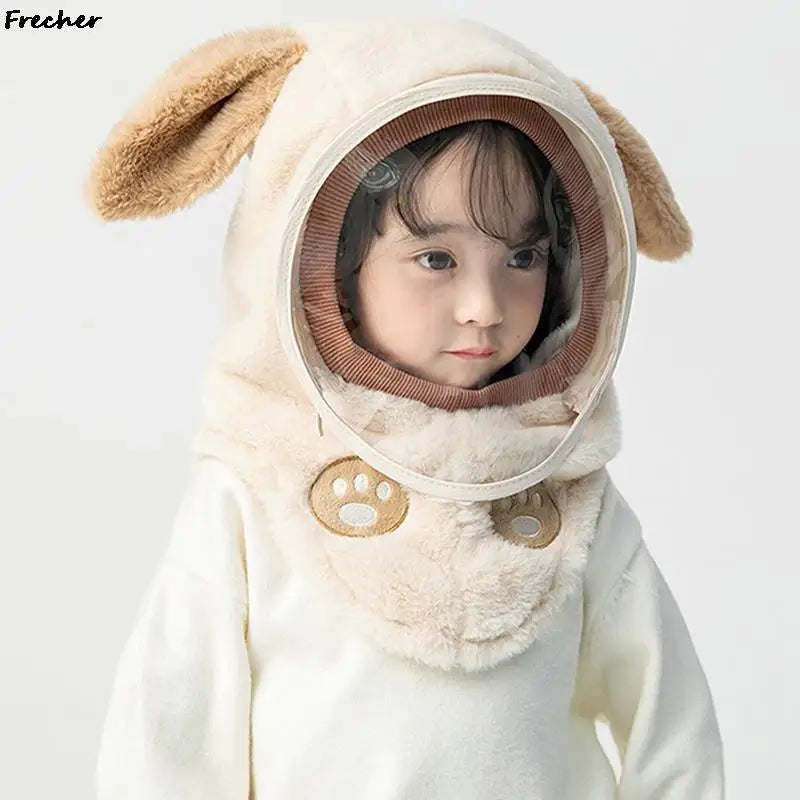 Windproof Face Cover Hat for Children