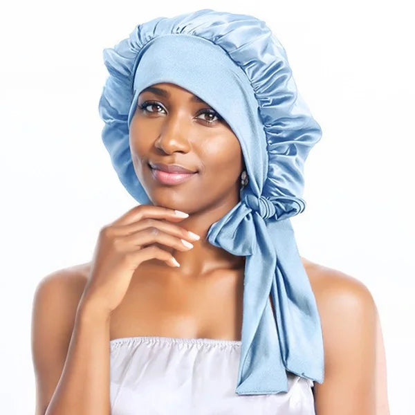 Silk Bonnet Large Sleeping Cap for Hair Care