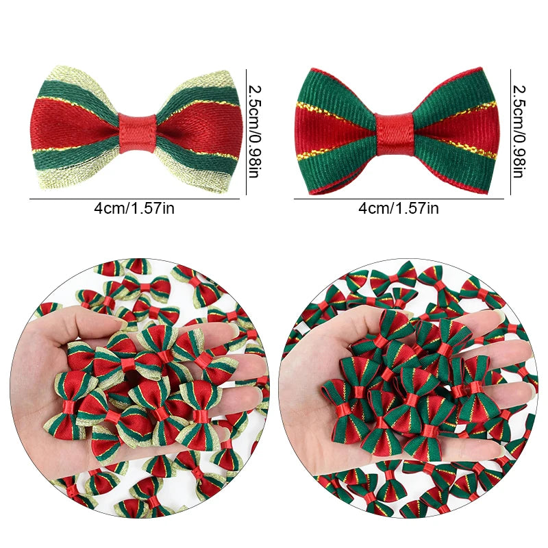 Christmas Satin Ribbon Bows