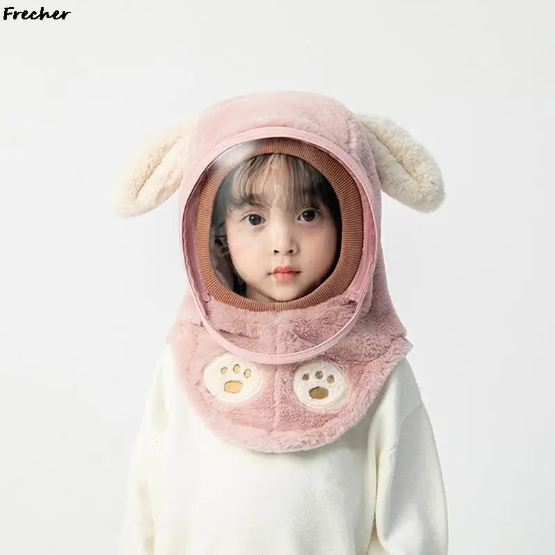 Windproof Face Cover Hat for Children