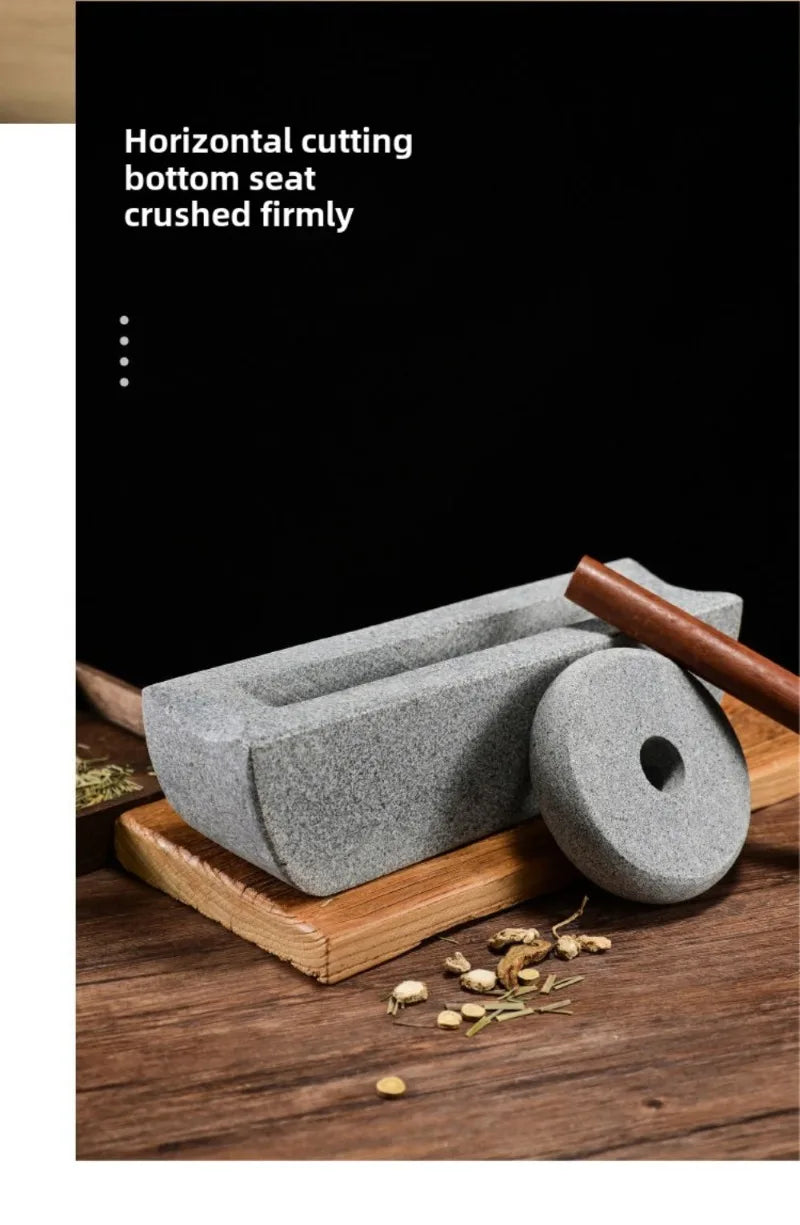 Traditional Chinese Style Mill Grinder Set