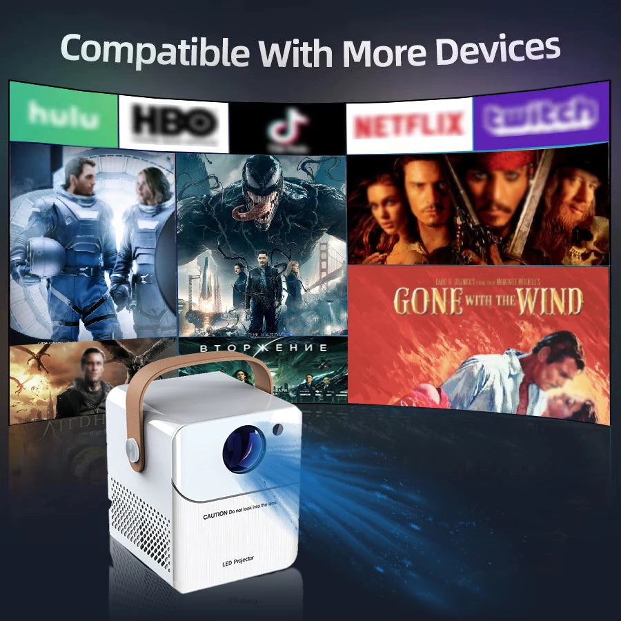 New 4K Android Projector Portable Home Theater