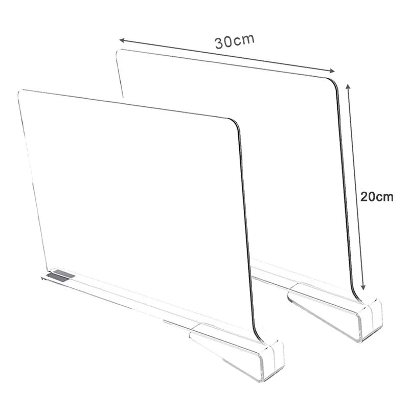 Transparent Closet Shelf Dividers Wardrobe Organizer