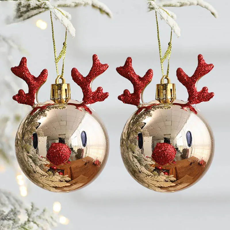 Elk Christmas Tree Ball Ornaments