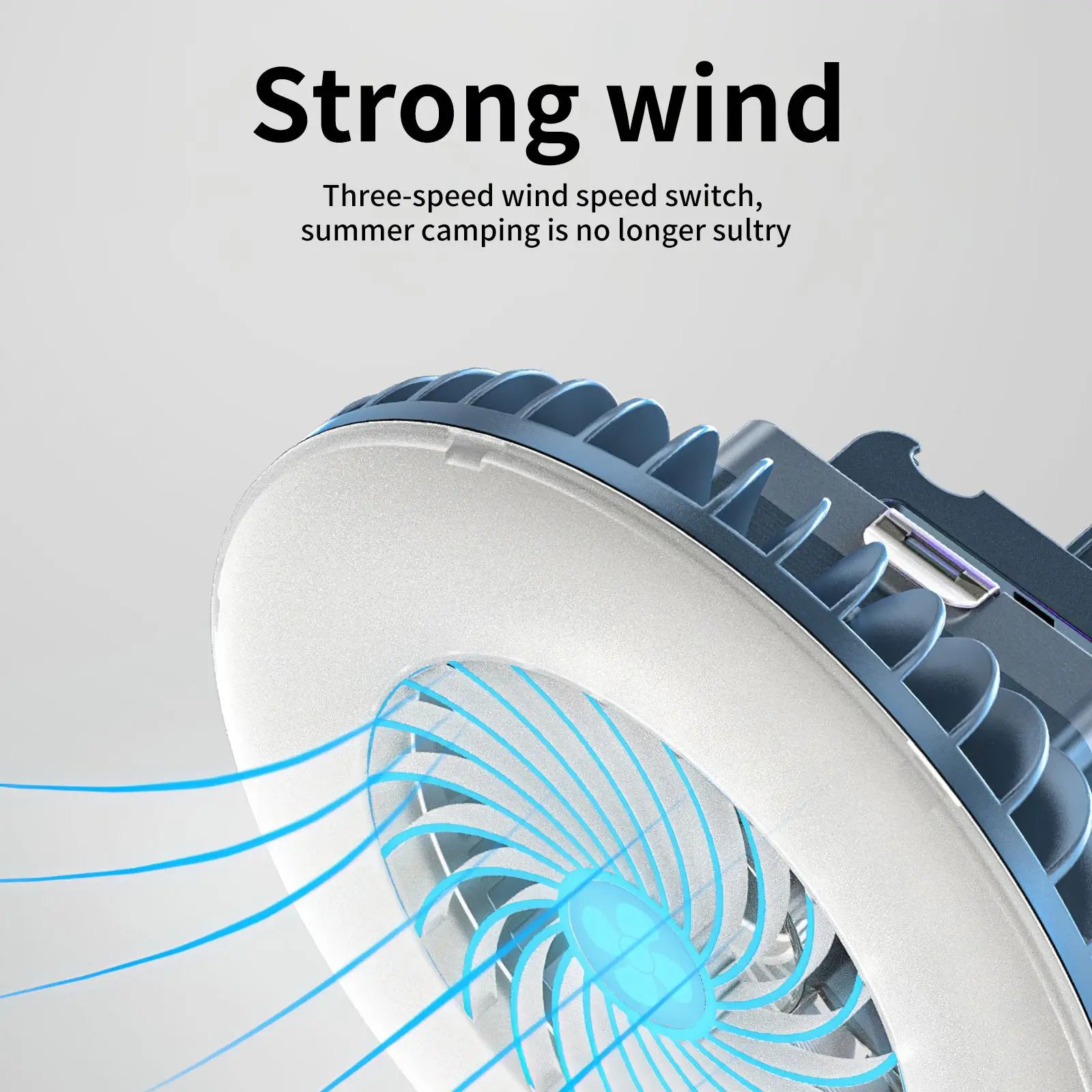 Multifunctional Waterproof Tent Fan & Camping Lamp