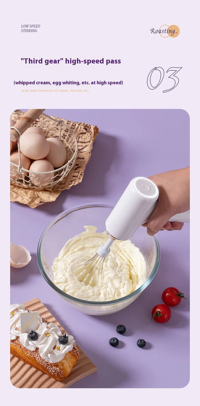 Multi-Functional Dual Mixer Egg Beater