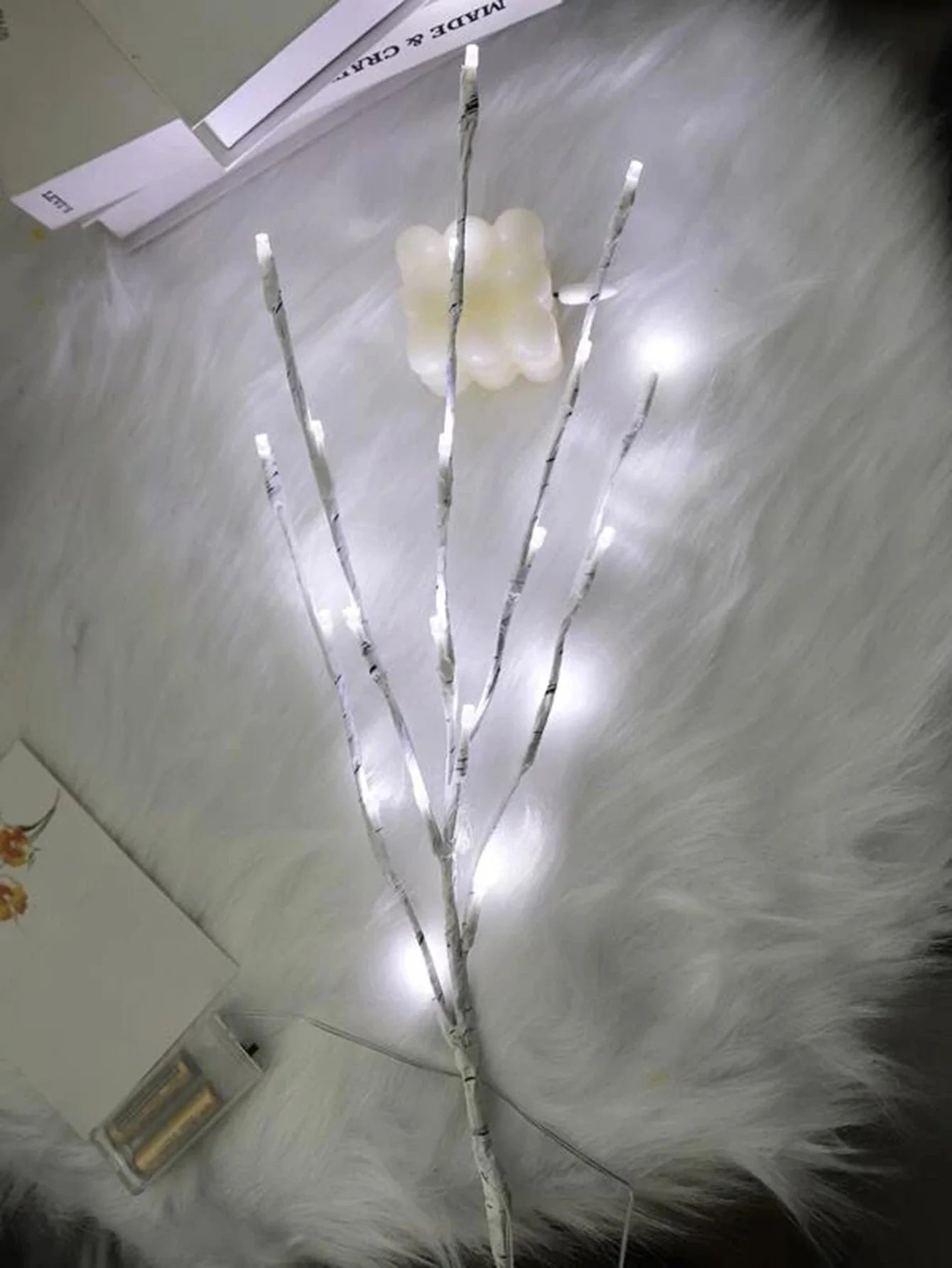 White Birch LED Light - Battery Operated Christmas Decor