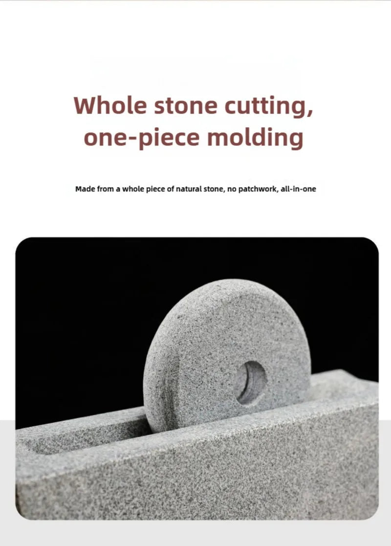 Traditional Chinese Style Mill Grinder Set